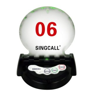 singcall wireless pager button for Hotel table bell APE930 new special of three button pager Monochromatic light waterproof APE930-1