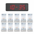 SINGCALL Nursery Pager System Server Paging System Restaurant Staff Pagers Pack of 10 Pagers and 1 Receiver
