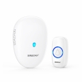 SINGCALL Wireless Doorbell Chime Waterpoof Door Bell Operating at 500 Feet with 57 Chimes 5 Volume Levels and LED Flash with Mute Mode Easy Setup 1 Push Button Transmitter and 1 Receiver