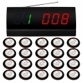 SINGCALL Waiter Calling Bell System Pack of 20 pcs Service Buzzers and 1 pc Signal Receiver of APE2000